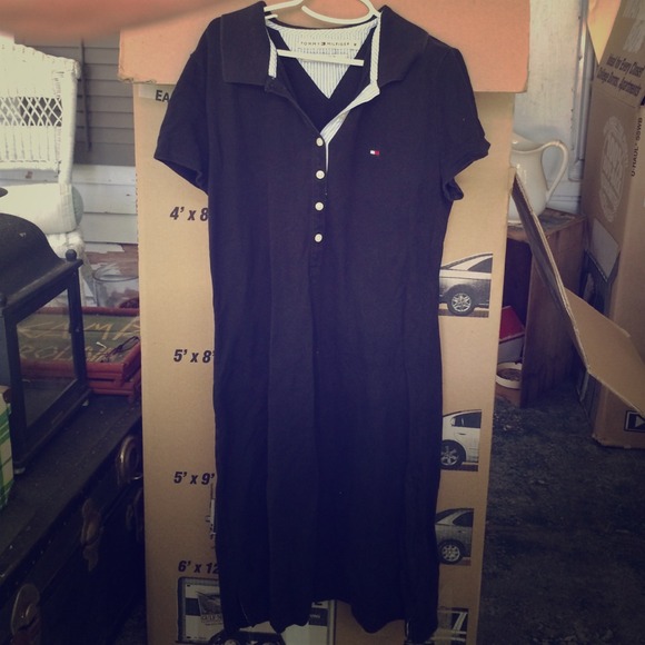 Black Tommy Hilfiger polo dress
