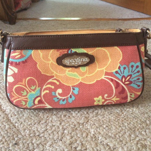 Spartina flower patterned purse