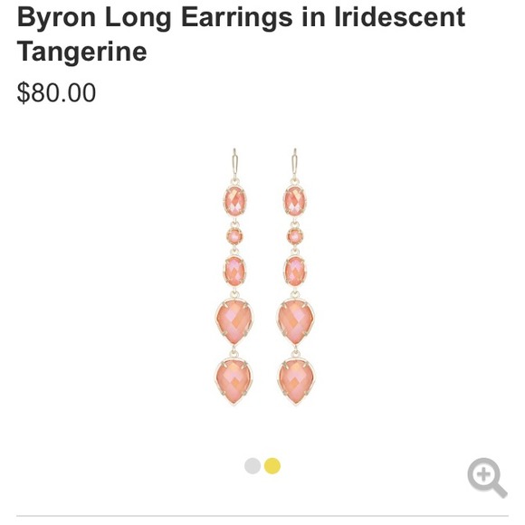 Kendra Scott Earrings in iridescent tangerine