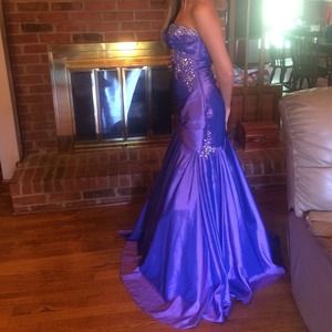 Fabulous purple formal. Lots of beadwork&detail.