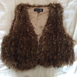 Forever 21 Fur Vest