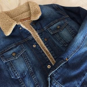 Classic Aviator Wool Jean Jacket
