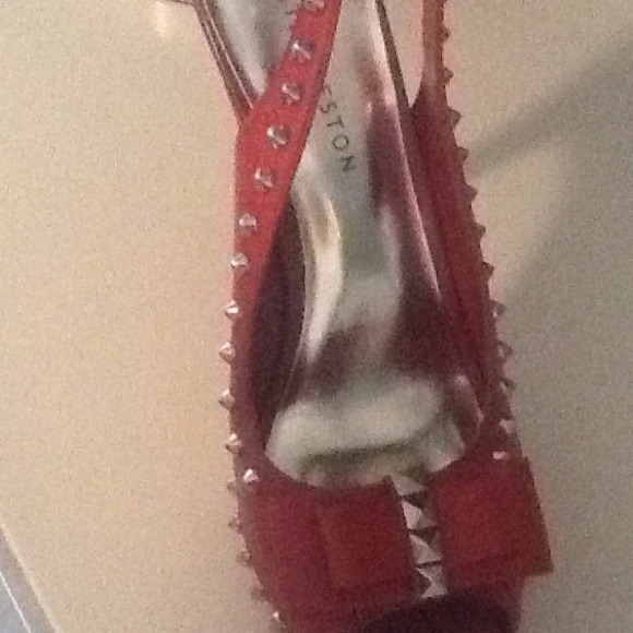 Red sling back