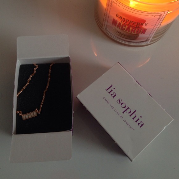 Rose Gold Bar Necklace