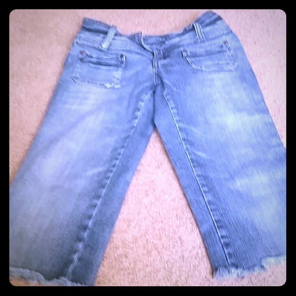 Denim capri
