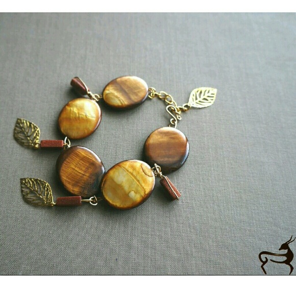 Brown Puffed Oval Bracelet!!!