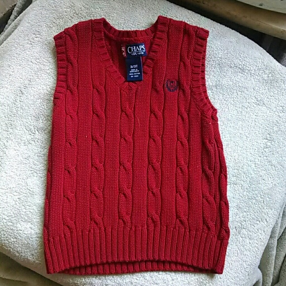 Chaps sweater vest size 3t