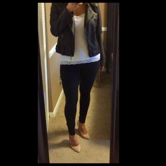 SOLD IN BUNDLE!🎀NWOT - Synthetic leather jacket🎀 - Picture 3 of 3