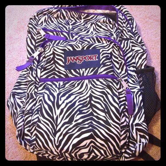 jansport Handbags - Jansport zebra back back!