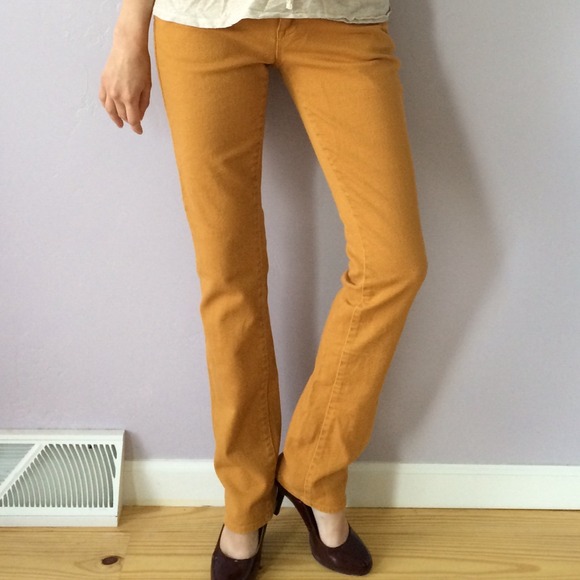 Mustard yellow pants