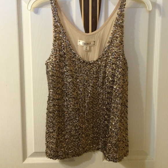 Tops - Sequin tank top