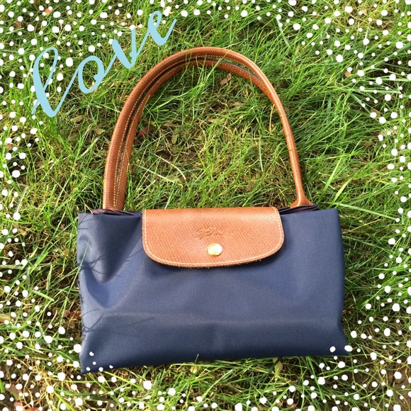 Longchamp Le Pilage Large Tote in Navy
