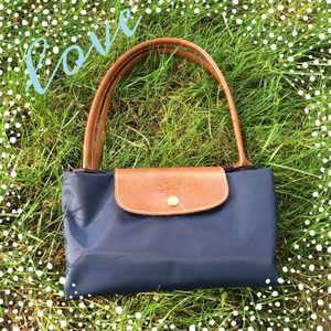 Longchamp Le Pilage Large Tote in Navy