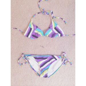 Striped String Bikini