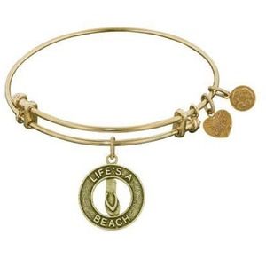 Gold Tone Angelica Charm Bracelet Life's a Beach