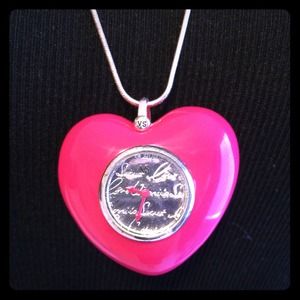 🌸 Pink heart watch necklace buy2get1