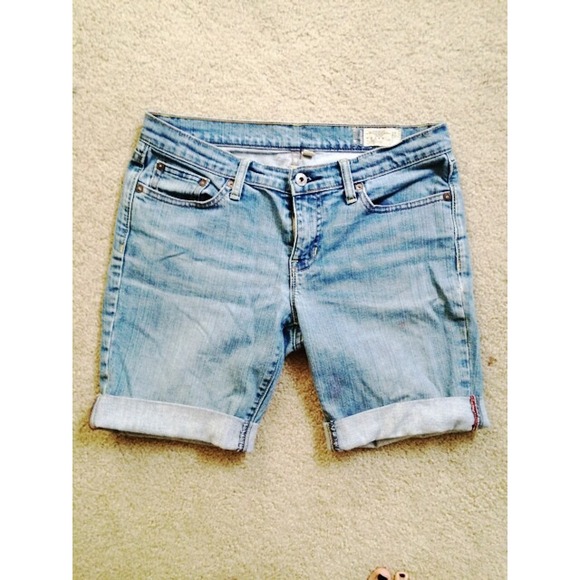 Light Wash Cutoffs