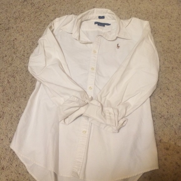 Women's white polo shirt!