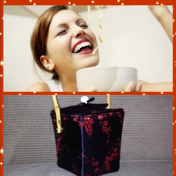 Silk Chinese take-out purse!