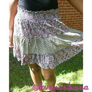 Pink and gray RED CAMEL skirt.