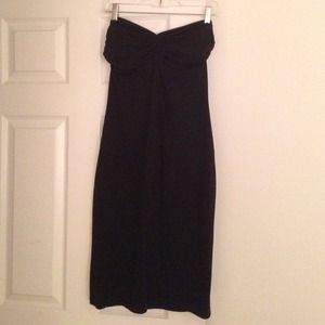 Black strapless Susana Monaco dress