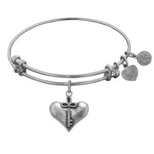 Set of 3 Sliver Tone Angelica Charm Bracelet
