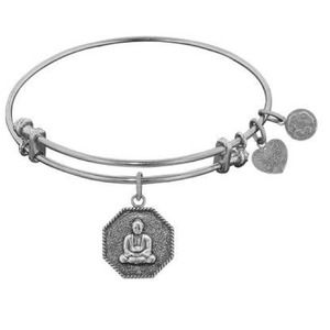 Sliver Tone Angelica Charm Bracelet Buddha