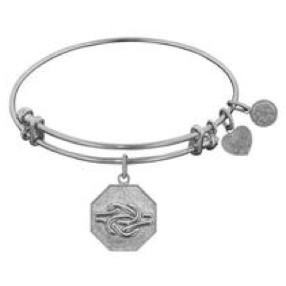 Sliver Tone Angelica Charm Bracelet Sailors Knot