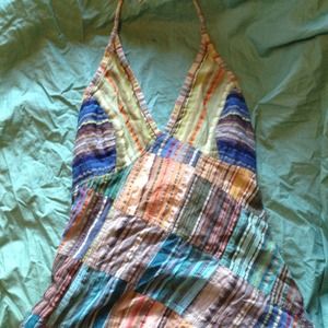 Patchwork halter top