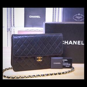 SOLD AUTHENTIC Chanel Single Flap Matorasse