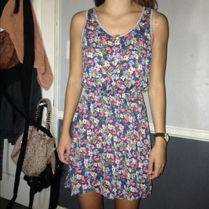 Floral racer back dress