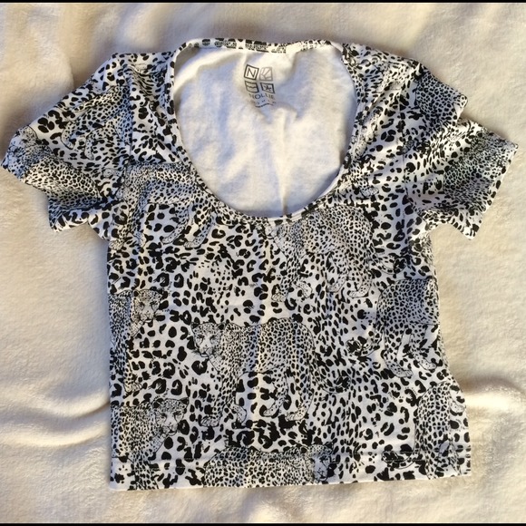 Leopard Print Crop Top