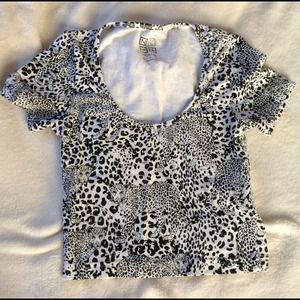 Leopard Print Crop Top