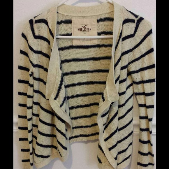 Hollister Striped Knit Open-front Cardigan - Picture 1 of 2