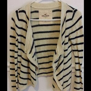 Hollister Striped Knit Open-front Cardigan