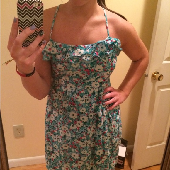 🌺floral turquoise sundress🌺