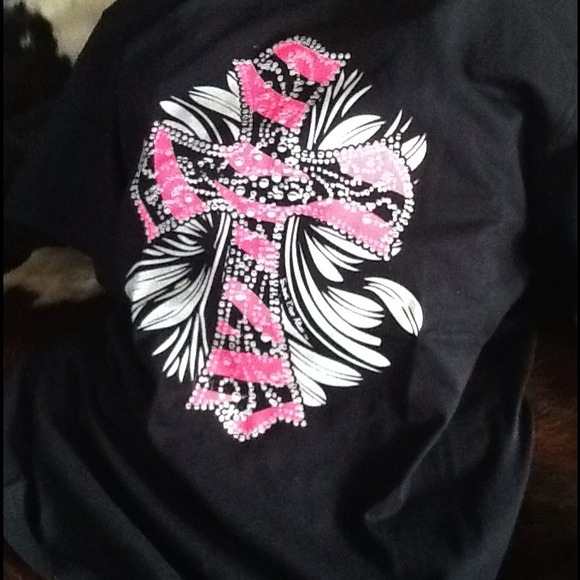 Pink Zebra Cross T-shirt