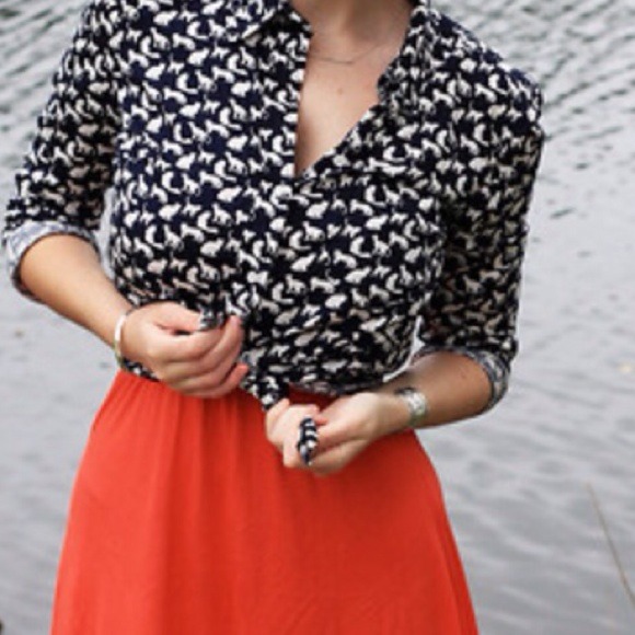 ❌Bundled❌ Cat Print Long Button Down Dress Shirt - Picture 3 of 4