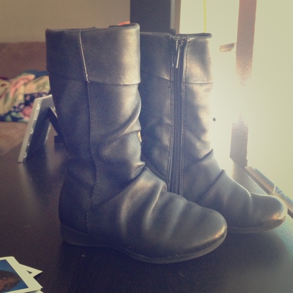 Zara toddler girls leather boots