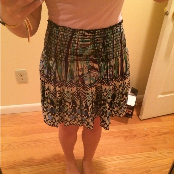 Multicolor tribal design skirt
