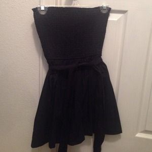 Navy tube top dress