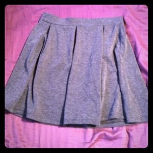 CLEARANCE!!! Grey pleated skater skirt