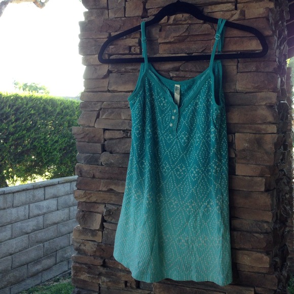 Teal ombré tank top from Pacsun