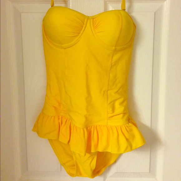 Reduced Price! One piece swim suite - yellow