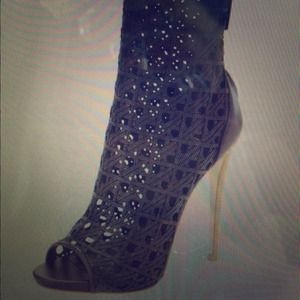 Giuseppe  Zanotti Open toe Woven Leather bootie