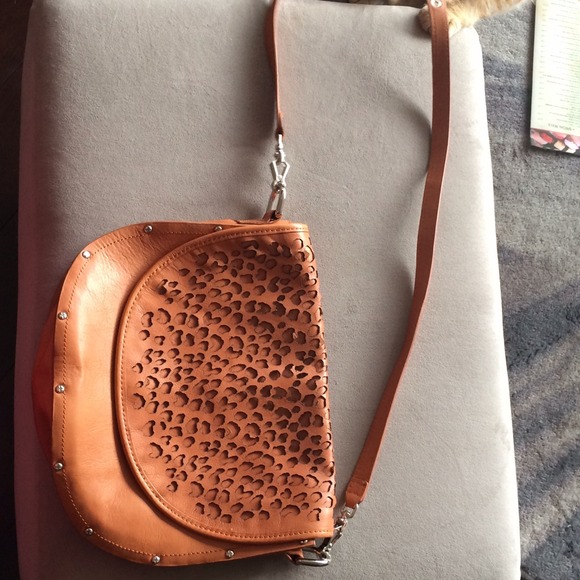 SOLD - Rebecca Minkoff Tan Leather Crossbody Bag