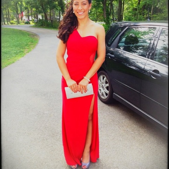 Stunning red prom dress