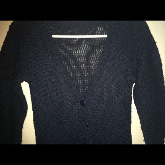Knitted Blue Cardigan - Picture 3 of 4