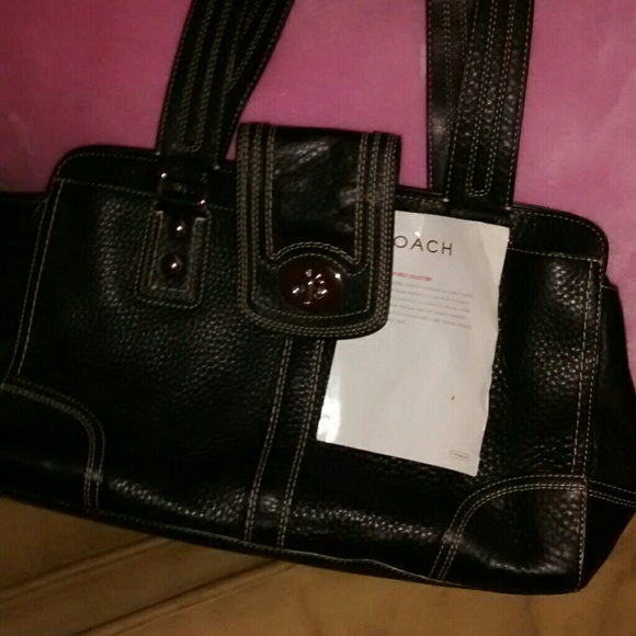 Soft Pebbled Collection Coach Purse