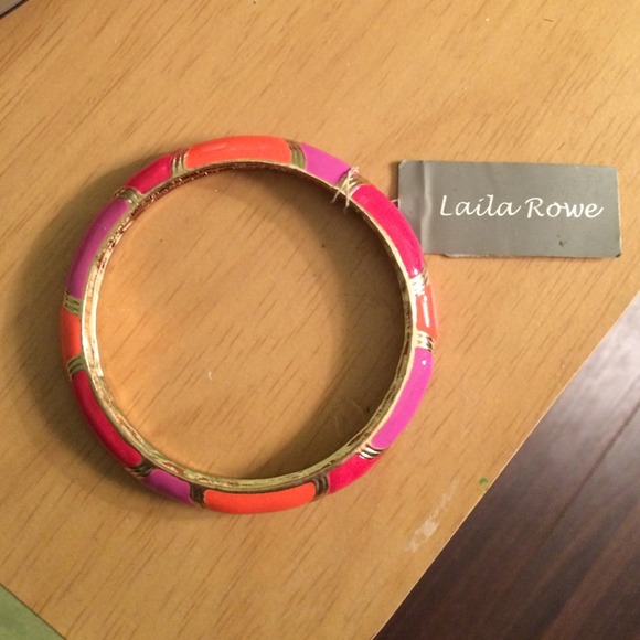 Pink purple and orange bracelet